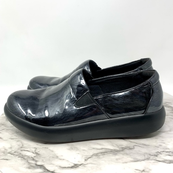 Alegria Elly Pewter Fields Comfort Loafer Clogs 38/8-8.5 Career Classic Comfy - Picture 3 of 16
